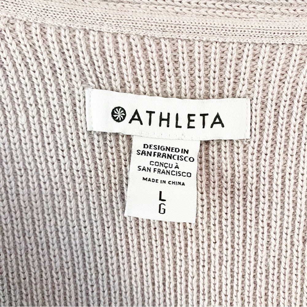 ATHLETA Lavender Stretch Knit Hanover Wool Blend Cozy Sweater - Picture 8 of 10
